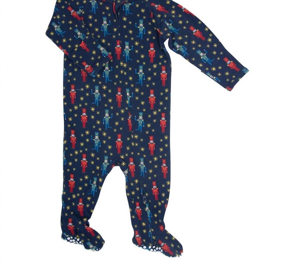 NEW SWEET BAMBOO kids nutcracker footie in blue